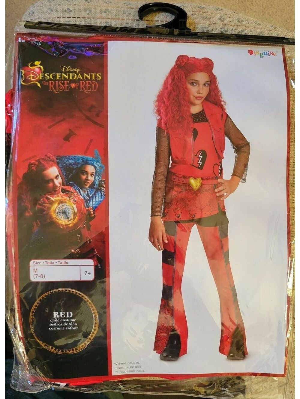 Disney Descendants The Rise of Red Costume for Girls Size M (7-8)